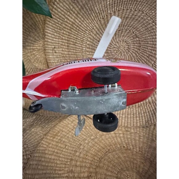 Fire Chief Fire Department Helicopter , Vintage Windup metal Toy - Picture 9 of 11